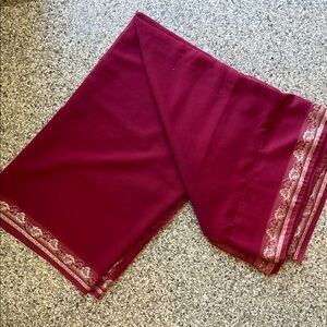 Elegant Sari with Gold Accents